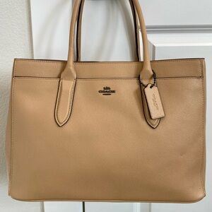 Coach Bailey Carryall Crossgrain Leather Tote Bag Purse Handbag